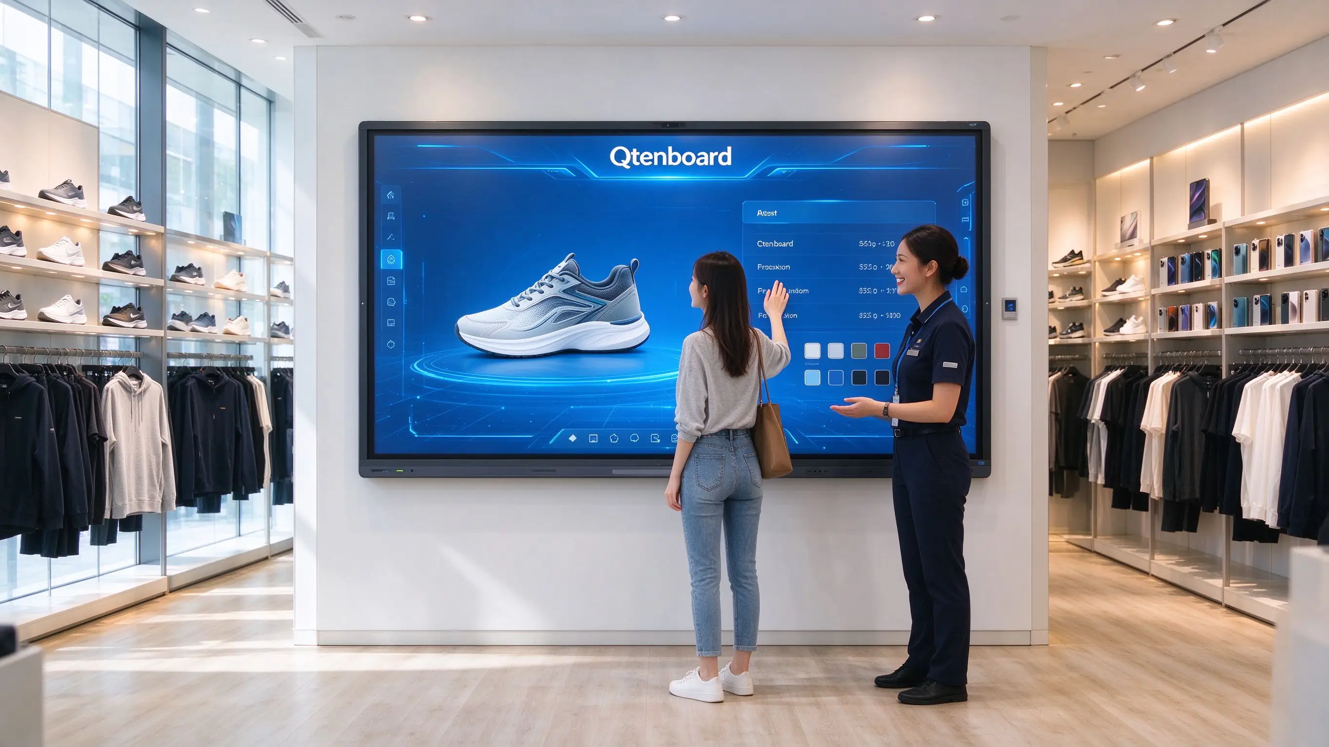 Qtenboard Retail Customer Journey Attract Explore Compare Configure Convert